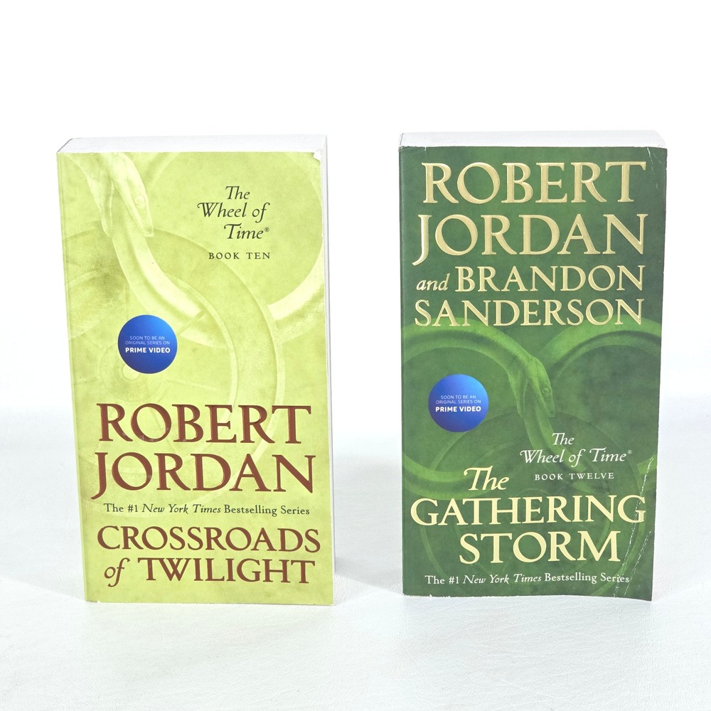 Wheel of Time Lot Robert Jordan Paperback Books 10 12 Crossroads Gathering Storm